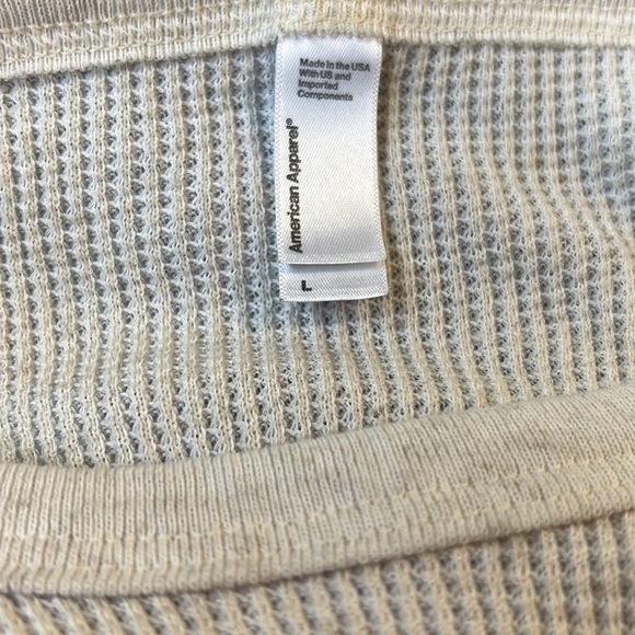 American Apparel waffle short sleeve - Picture 4 of 4